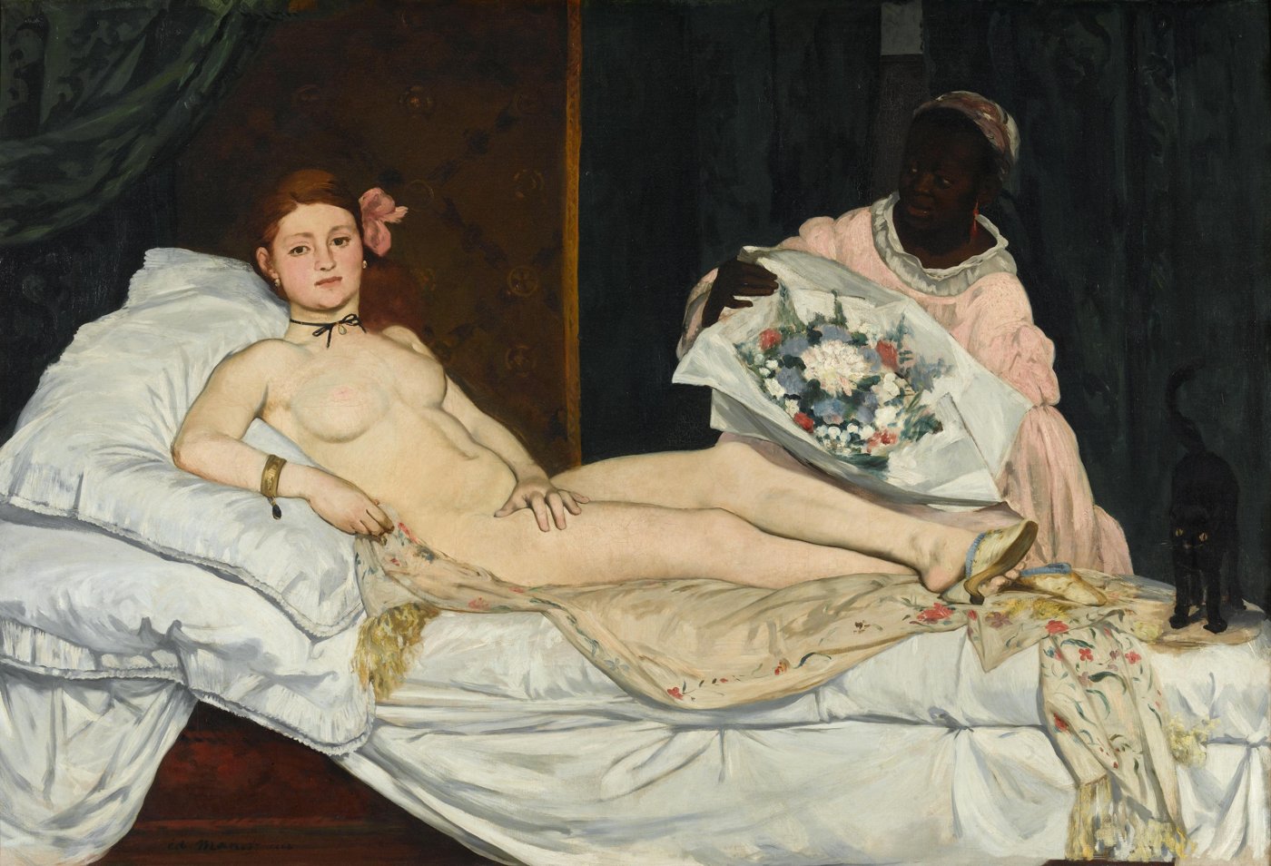 Edouard Manet, Olympia, 1863, modeled by Victorine Meurent